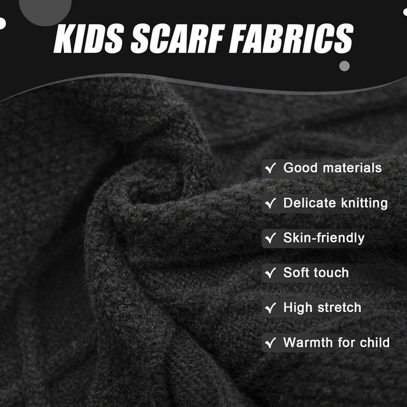 YATANAM Toddler Scarf Warm Knit Kids Neck Warmer Soft Stretch Baby Winter Scarves for Boys Girls - Image 5